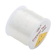 Smykketråd elastisk. Crystal Tec. Klar. 1 mm. 80 meter